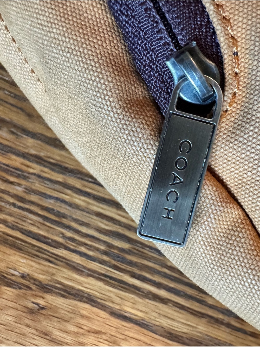 Coach Camden F70930 Tan And Brown Slingback Backpack Canvas And Leather - Picture 9 of 15